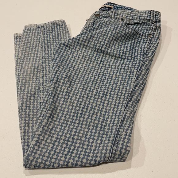 Free People Diamond Checkered Jeans - Picture 8 of 9